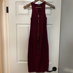 Dress with front zipper- size xs